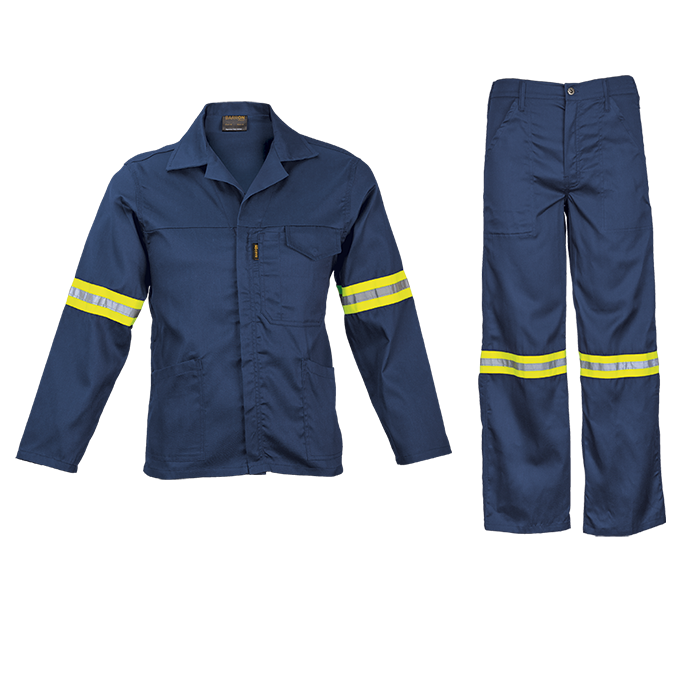 Barron Supreme Poly Cotton Conti Suit with Reflective