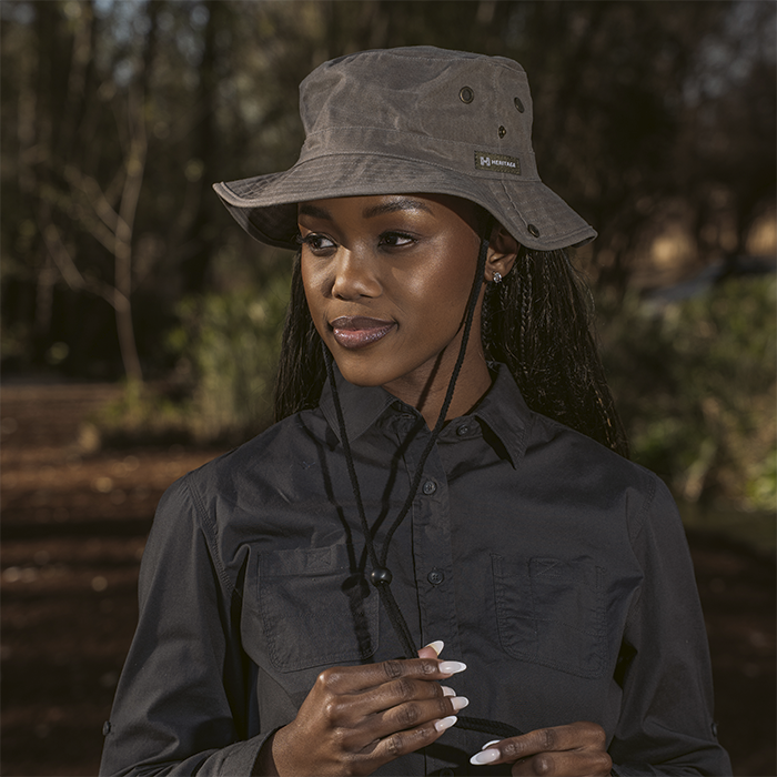 Heritage Washed Oil Skin Outdoor Hat