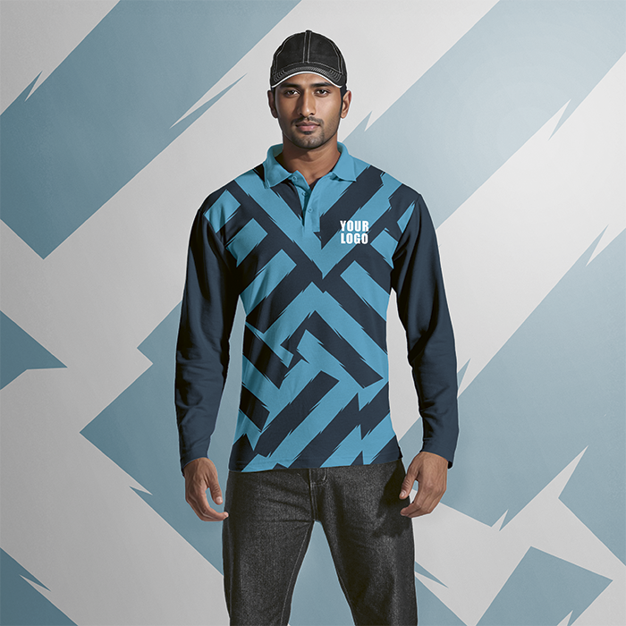 Mens Long Sleeve Golf Shirt Custom Design