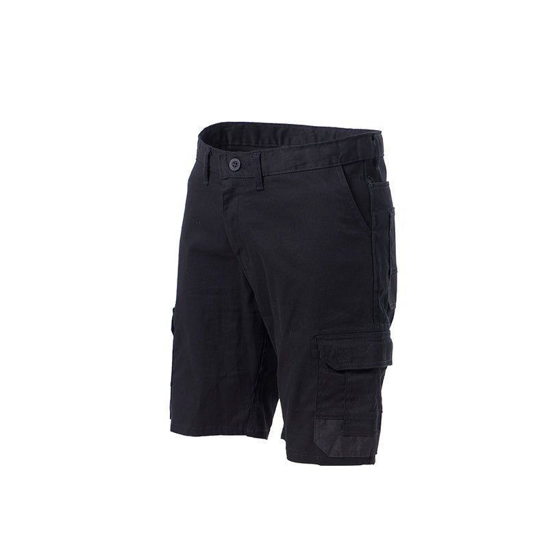 Stretch Cargo Shorts - Black