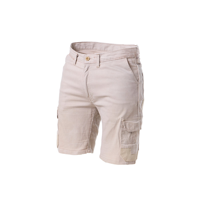 Stretch Cargo Shorts - Stone