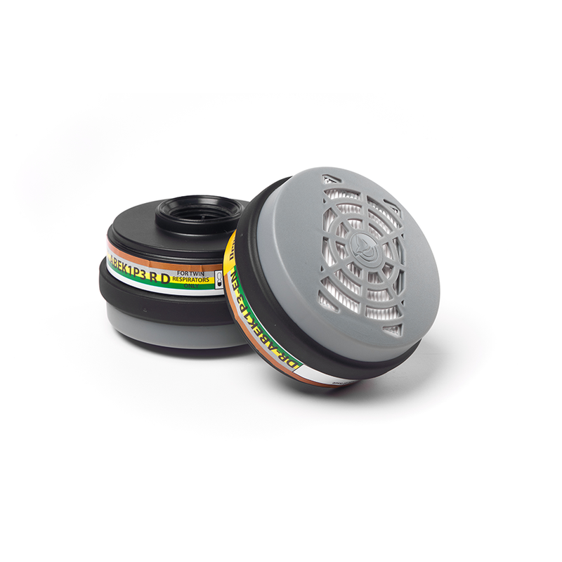 ABEK1 P3 Twin Filters - Black