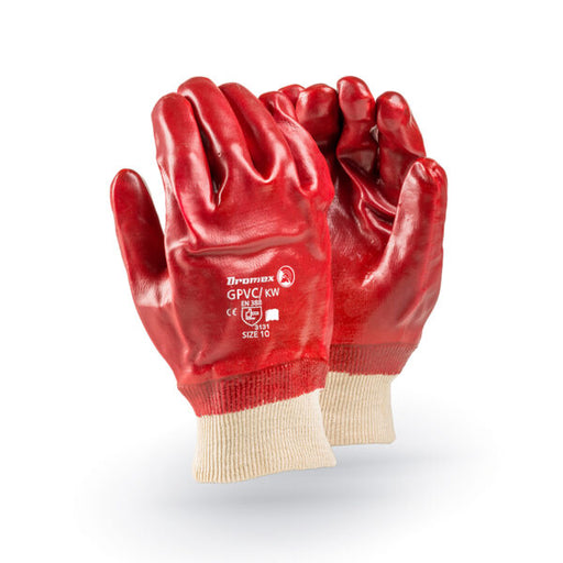 Standard Duty PVC Gloves - Red