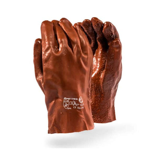 Xtra Heavy Duty PVC Gloves 27cm - Brown