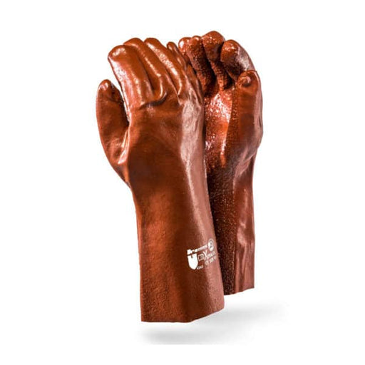 Xtra Heavy Duty PVC Gloves 35cm - Brown