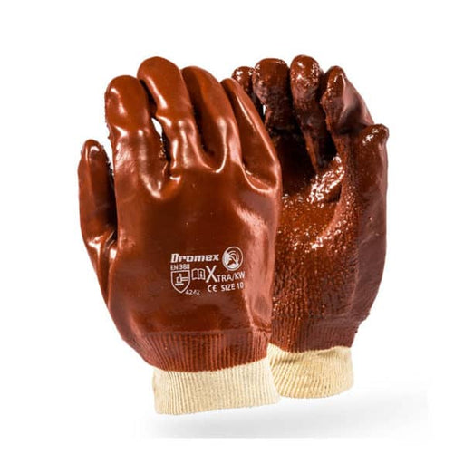 Xtra Heavy Duty PVC Gloves - Brown