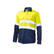 Modacrylic Hi-Viz Two Tone Shirt - Yellow