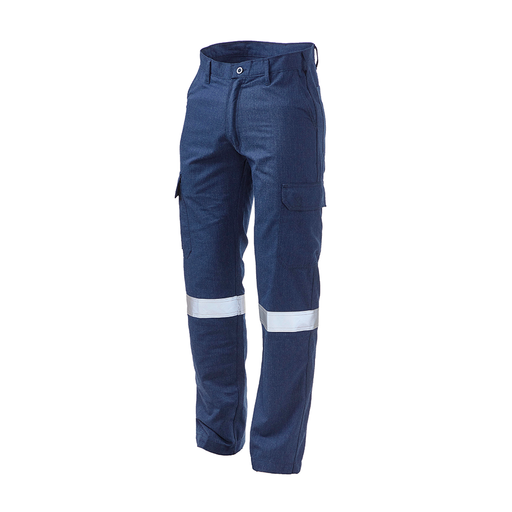 Modacrylic Hi-Viz Cargo Pants - Navy Blue