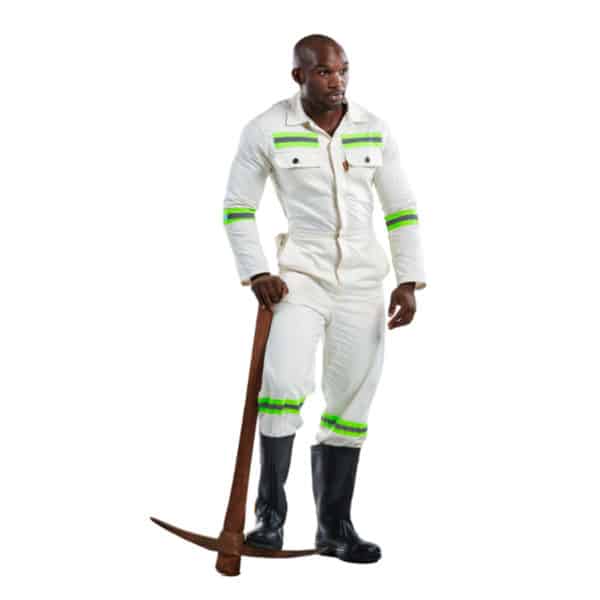 J54 RT Mining Spec Boilersuit - White