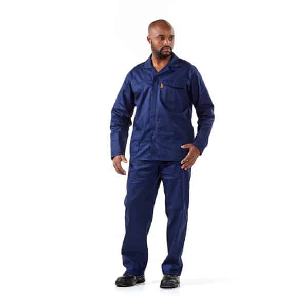 J54 100% Cotton Conti Suit - Navy Blue