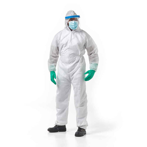 Non Woven Disposable Coverall - White
