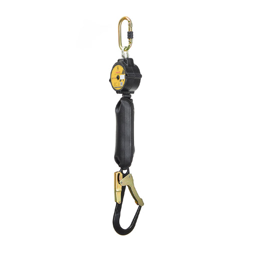Retractable Fall Arrester 2m with Hook - Black