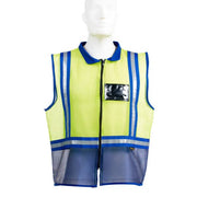 Two Tone Mesh Reflective Vest - Navy Blue