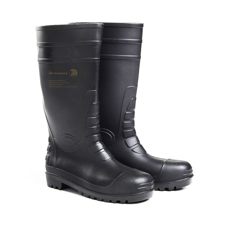 Sparticus Gumboots - Black